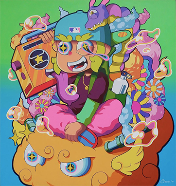 Air Route painting by Uprijon